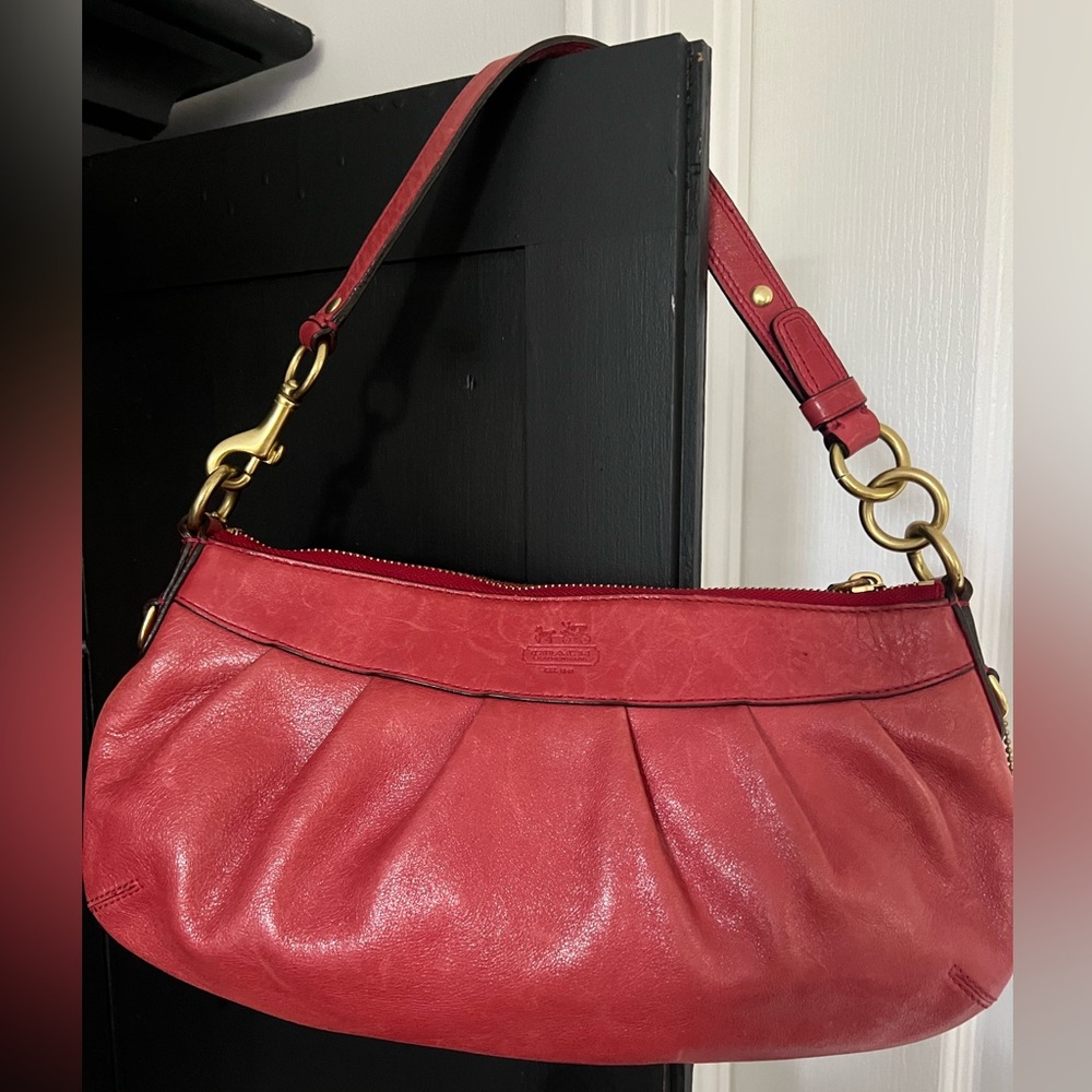COPY - Stunning rare red coach shoulder bag